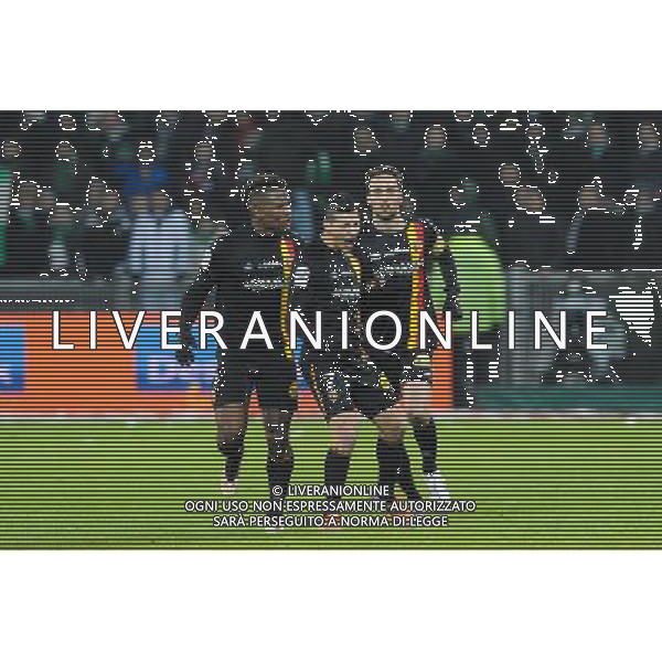 Joie Yoann Touzghar - 06.02.2015 - Saint Etienne / Lens - 24eme journee de Ligue 1 - Photo : Jean Paul Thomas / Icon Sport AG ALDO LIVERANI SAS ONLY ITALY