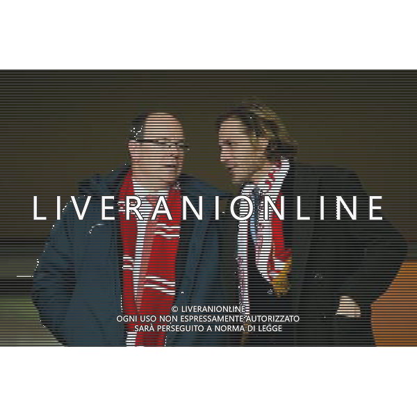 Prince Albert II / Andrea Casiraghi - 04.02.2015 - Monaco / Bastia - 1/2Finale Coupe de la Ligue Photo : Sebastien Nogier / Icon Sport AG ALDO LIVERANI SAS ONLY ITALY