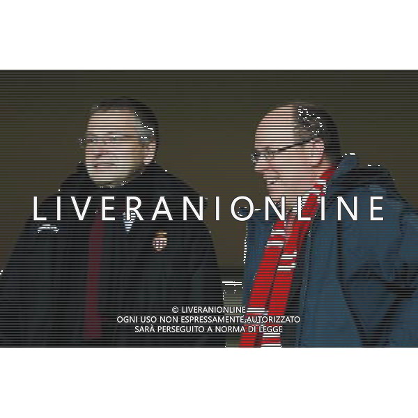 Prince Albert II / Dmitri Rybolovlev - 04.02.2015 - Monaco / Bastia - 1/2Finale Coupe de la Ligue Photo : Sebastien Nogier / Icon Sport AG ALDO LIVERANI SAS ONLY ITALY