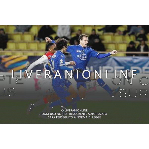 Sebastien Squillaci / Francois Modesto / Anthony Martial - 04.02.2015 - Monaco / Bastia - 1/2Finale Coupe de la Ligue Photo : Sebastien Nogier / Icon Sport