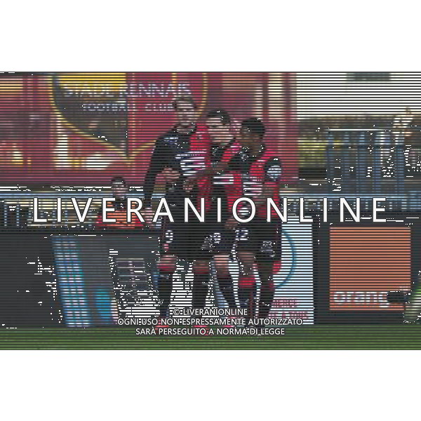 Joie Ola Toivonen - 07.02.2015 - Rennes / Marseille - 24eme journee de Ligue 1 Photo : Philippe Le Brech / Icon Sport AG ALDO LIVERANI SAS ONLY ITALY