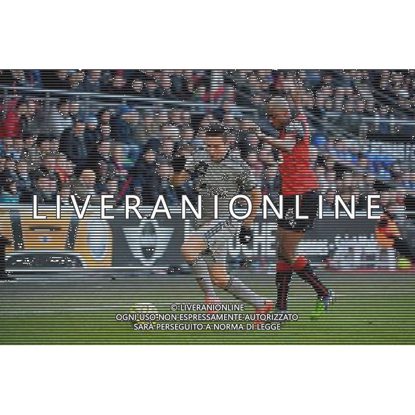 Florian THAUVIN / Gelson FERNANDES - 07.02.2015 - Rennes / Marseille - 24eme journee de Ligue 1 Photo : Gaston Petrelli / Icon Sport AG ALDO LIVERANI SAS ONLY ITALY