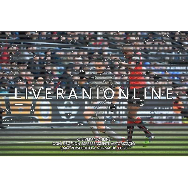 Florian THAUVIN / Gelson FERNANDES - 07.02.2015 - Rennes / Marseille - 24eme journee de Ligue 1 Photo : Gaston Petrelli / Icon Sport AG ALDO LIVERANI SAS ONLY ITALY
