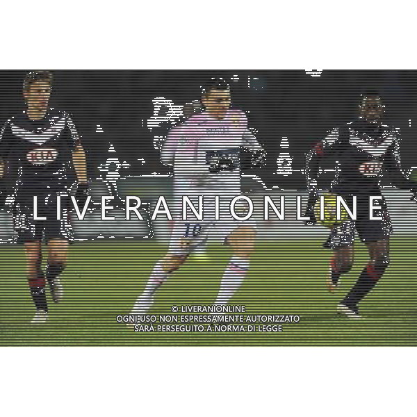 Mathieu DUHAMEL / Andre BIYOGO POKO - 07.02.2015 - Evian Thonon / Bordeaux - 24eme journee de Ligue 1 Photo : Jean Paul Thomas / Icon Sport AG ALDO LIVERANI SAS ONLY ITALY