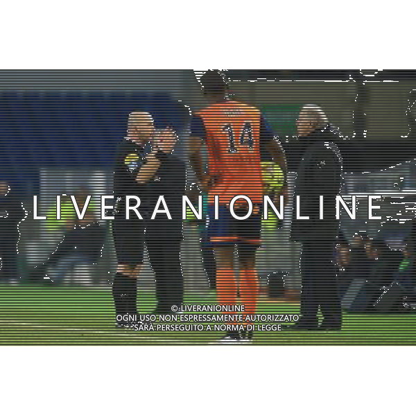 Sebastien MOREIRA / Rene GIRARD - 07.02.2015 - Montpellier / Lille - 24eme journee de Ligue 1 Photo : Nicolas Guyonnet / Icon Sport AG ALDO LIVERANI SAS ONLY ITALY
