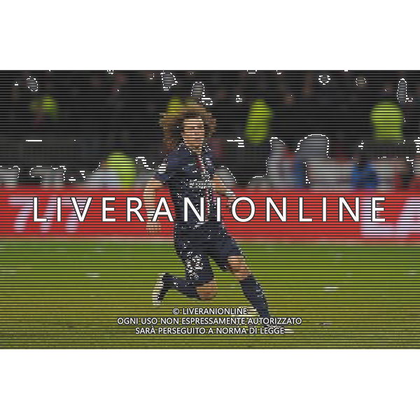 David LUIZ - 08.02.2015 - Lyon / Paris Saint Germain - 24eme journee de Ligue 1 Photo : Jean Paul Thomas / Icon Sport AG ALDO LIVERANI SAS ONLY ITALY