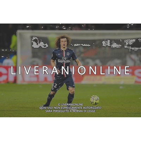 David LUIZ - 08.02.2015 - Lyon / Paris Saint Germain - 24eme journee de Ligue 1 Photo : Jean Paul Thomas / Icon Sport AG ALDO LIVERANI SAS ONLY ITALY