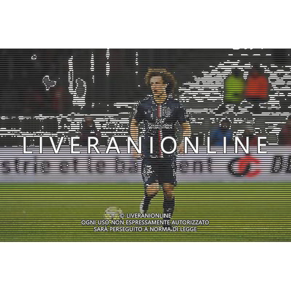 David LUIZ - 08.02.2015 - Lyon / Paris Saint Germain - 24eme journee de Ligue 1 Photo : Jean Paul Thomas / Icon Sport AG ALDO LIVERANI SAS ONLY ITALY