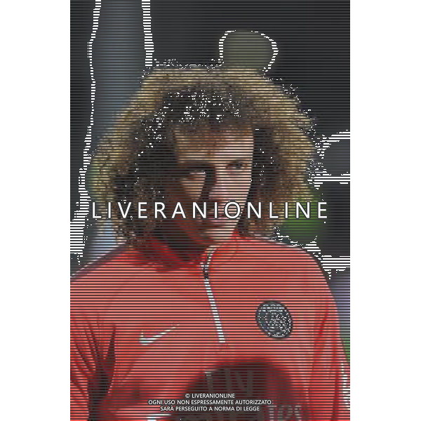 David LUIZ - 08.02.2015 - Lyon / Paris Saint Germain - 24eme journee de Ligue 1 Photo : Jean Paul Thomas / Icon Sport AG ALDO LIVERANI SAS ONLY ITALY
