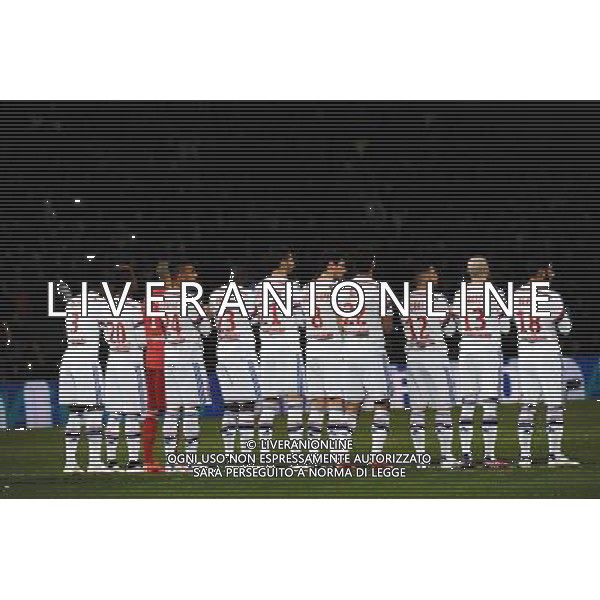 EQUIPE DE LYON - 08.02.2015 - Lyon / Paris Saint Germain - 24eme journee de Ligue 1 Photo : Jean Paul Thomas / Icon Sport AG ALDO LIVERANI SAS ONLY ITALY