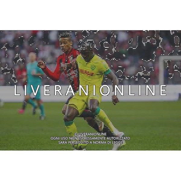 Alassane PLEA / Issa CISSOKHO - 08.02.2015 - Nice / Nantes - 24e journee Ligue 1 Photo : Jc Magnenet / Icon Sport ag aldo liverani sas only italy