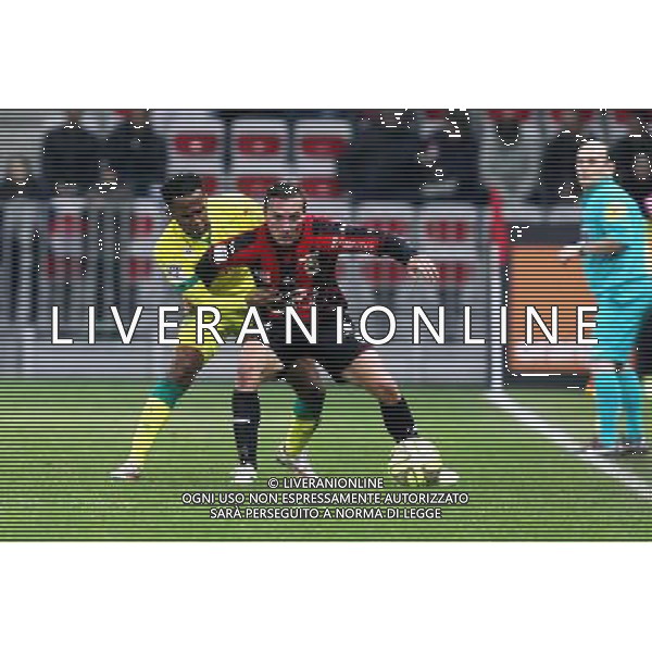 Chaker ALHADHUR / Eric BAUTHEAC - 08.02.20145 - Nice / Nantes - 24e journee Ligue 1 Photo : Jc Magnenet / Icon Sport ag aldo liverani sas only italy