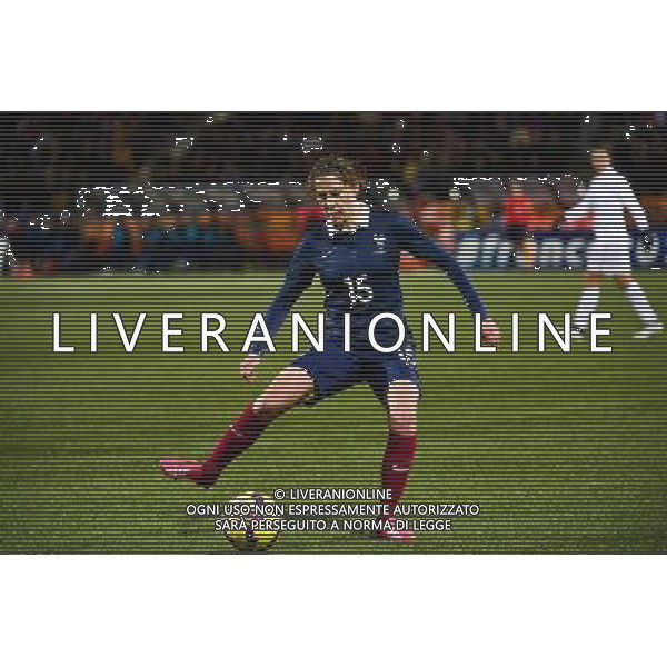 Elise BUSSAGLIA - 08.02.2015 - Football feminin - France / Etats Unis - match amical -Lorient Photo : Winterpress / Icon Sport AG ALDO LIVERANI SAS ONLY ITALY