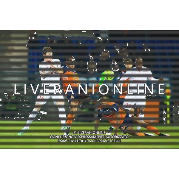 Vitorino HILTON / Nolan ROUX - 07.02.2015 - Montpellier / Lille - 24eme journee de Ligue 1 Photo : Nicolas Guyonnet / Icon Sport AG ALDO LIVERANI SAS ONLY ITALY
