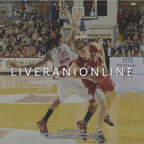 Beko Lega Basket Serie A 2014/2015 3 Giornata Ritorno Mestre (VE) - 09.02.2015 Umana Reyer Venezia-EA7 Emporio Armani Milano Nella Foto:Viggiano Jeff-Moss David /Ph.Garbuio-Ag. Aldo Liverani