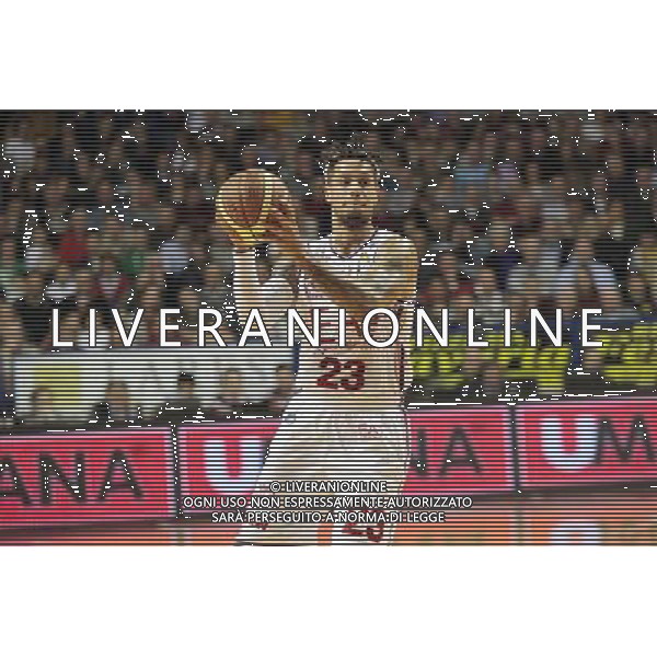 MESTRE (VE) 09-02-2015 UMANA REYER VENEZIA-EA7 EMPORIO ARMANI MILANO NELLA FOTO:HACKETT DANIEL FOTO PAOLA GARBUIO/AG.ALDO LIVERANI