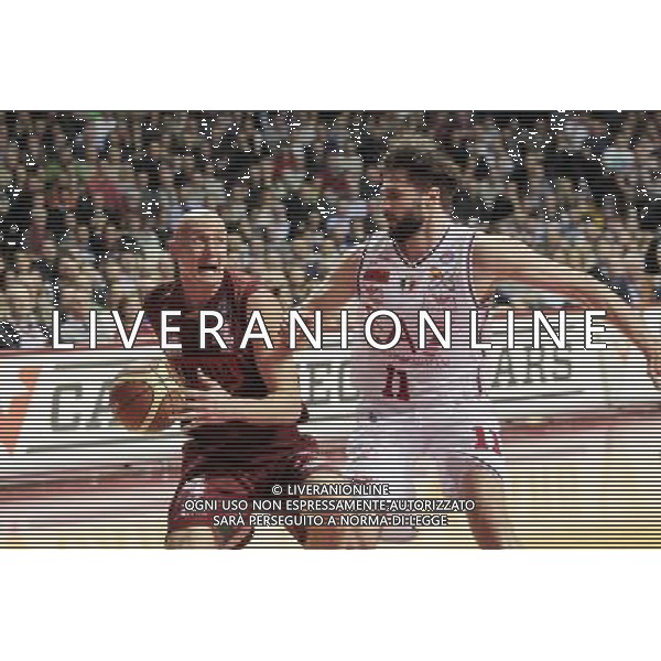 MESTRE (VE) 09-02-2015 UMANA REYER VENEZIA-EA7 EMPORIO ARMANI MILANO NELLA FOTO:PERIC HRVOJE FOTO PAOLA GARBUIO/AG.ALDO LIVERANI