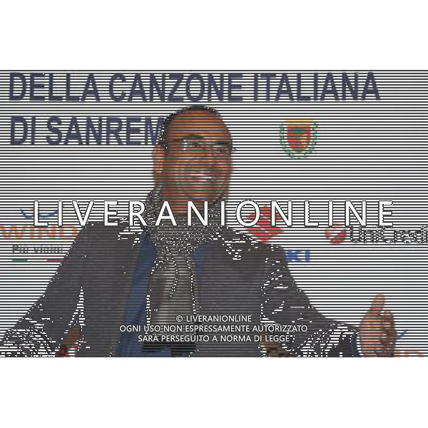 65 FESTIVAL DELLA CANZONE ITALIANA DI SANREMO 10-02-2015 NELLA FOTO CARLO CONTI FOTO ALDO GAZZANIGA AG ALDO LIVERANI SAS