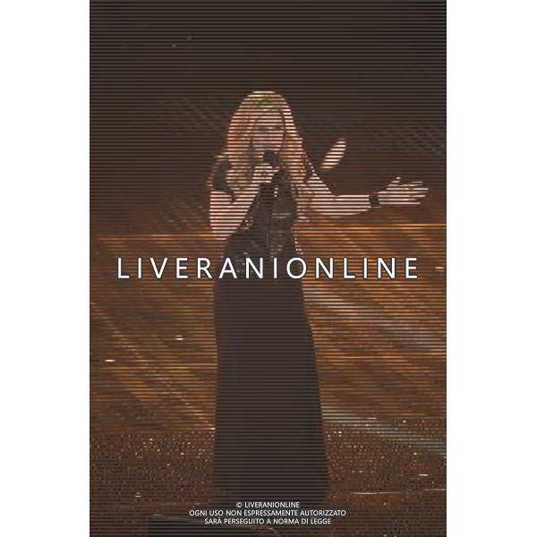 65mo FESTIVAL DELLA CANZONE ITALIANA DI SANREMO PRIMA SERATA 10 FEBBRAIO 2015 NELLA FOTO LARA FABIAN ©Gazzaniga/Agenzia Aldo Liverani sas