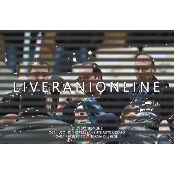 Francois HOLLANDE - 10.02.2015 - Red Star / Saint Etienne - 1/8Finale Coupe de France Photo : Dave Winter / Icon Sport AG ALDO LIVERANI SAS ONLY ITALY