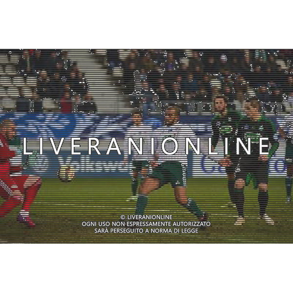 Hameur BOUAZZA / Stephane RUFFIER - 10.02.2015 - Red Star / Saint Etienne - 1/8Finale Coupe de France Photo : Dave Winter / Icon Sport AG ALDO LIVERANI SAS ONLY ITALY