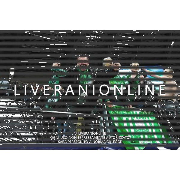 Supporters St Etienne - 10.02.2015 - Red Star / Saint Etienne - 1/8Finale Coupe de France Photo : Dave Winter / Icon Sport AG ALDO LIVERANI SAS ONLY ITALY