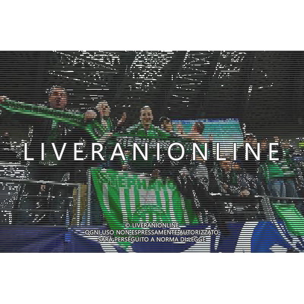 Supporters St Etienne - 10.02.2015 - Red Star / Saint Etienne - 1/8Finale Coupe de France Photo : Dave Winter / Icon Sport AG ALDO LIVERANI SAS ONLY ITALY