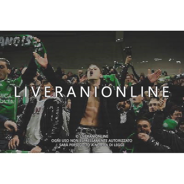 Supporters St Etienne - 10.02.2015 - Red Star / Saint Etienne - 1/8Finale Coupe de France Photo : Dave Winter / Icon Sport AG ALDO LIVERANI SAS ONLY ITALY
