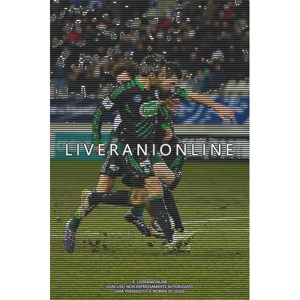 Loic PERRIN / Kevin LEFAIX / Paul BAYSSE - 10.02.2015 - Red Star / Saint Etienne - 1/8Finale Coupe de France Photo : Dave Winter / Icon Sport AG ALDO LIVERANI SAS ONLY ITALY