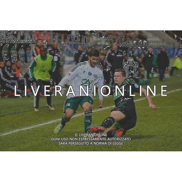 Farid BEZIOUEN / Franck TABANOU - 10.02.2015 - Red Star / Saint Etienne - 1/8Finale Coupe de France Photo : Dave Winter / Icon Sport AG ALDO LIVERANI SAS ONLY ITALY