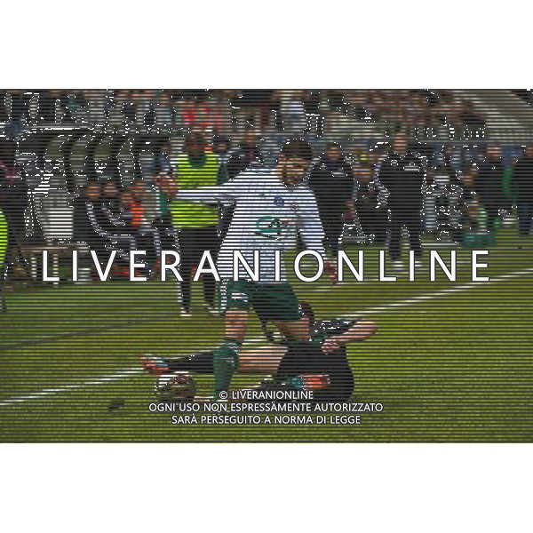 Farid BEZIOUEN / Franck TABANOU - 10.02.2015 - Red Star / Saint Etienne - 1/8Finale Coupe de France Photo : Dave Winter / Icon Sport AG ALDO LIVERANI SAS ONLY ITALY