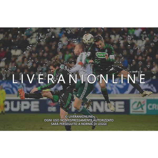 Jeremy CLEMENT / Hameur BOUAZZA / Loic PERRIN - 10.02.2015 - Red Star / Saint Etienne - 1/8Finale Coupe de France Photo : Dave Winter / Icon Sport AG ALDO LIVERANI SAS ONLY ITALY