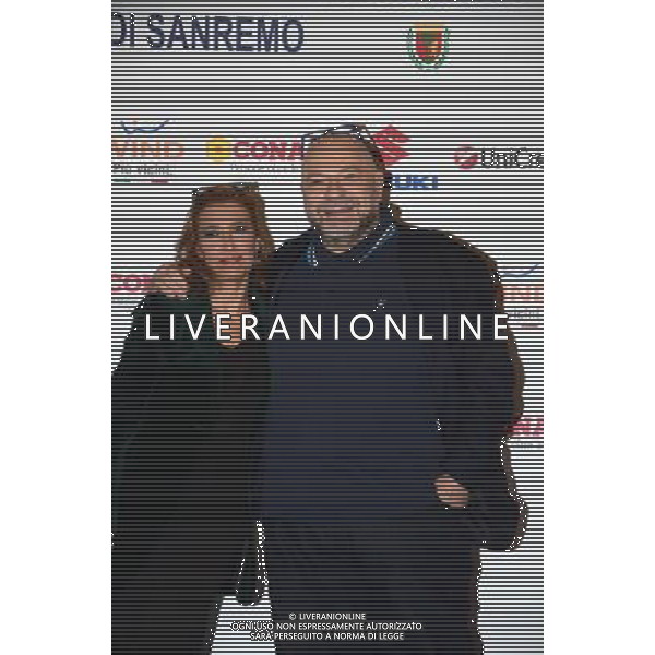65mo Festival della Canzone Italiana di SanRemo 11 febbraio 2015 nella foto Grazia di Michele con Mauro Coruzzi ©Gazzaniga/AGENZIA ALDO LIVERANI SAS