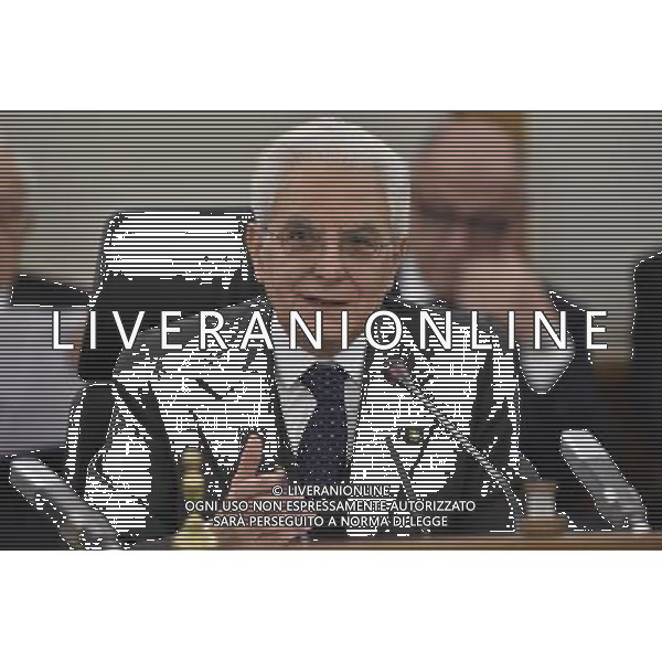 Plenum del Csm per la nomina del nuovo procuratore generale della Corte di Cassazione a palazzo dei Marescialli a Roma 11 febbraio 2015 nella foto il Capo dello Stato Sergio Mattarella ©Corradetti/AGENZIA ALDO LIVERANI SAS