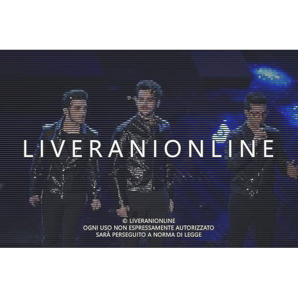 SECONDA SERATA 65mo FESTIVAL DELLA CANZONE ITALIANA DI SANREMO 11 FEBBRAIO 2015 nella foto Il Volo gruppo musicale italiano, costituito dai tre cantanti tenori Piero Barone, Ignazio Boschetto e Gianluca Ginoble ©Gazzaniga/Agenzia Aldo Liverani sas