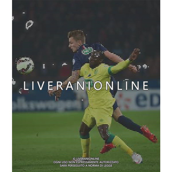 Lucas DIGNE / Remi GOMIS - 11.02.2015 - Paris Saint Germain / Nantes - 1/8Finale Cupe de France- Photo : Dave Winter / Icon Sport AG ALDO LIVERANI SAS ONLY ITALY