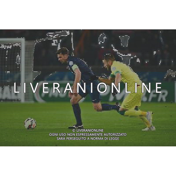 Thiago MOTTA / Lucas DEAUX - 11.02.2015 - Paris Saint Germain / Nantes - 1/8Finale Cupe de France- Photo : Dave Winter / Icon Sport AG ALDO LIVERANI SAS ONLY ITALY