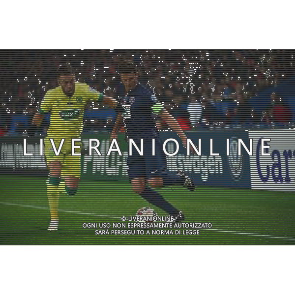 Thiago MOTTA / Lucas DEAUX - 11.02.2015 - Paris Saint Germain / Nantes - 1/8Finale Cupe de France- Photo : Dave Winter / Icon Sport AG ALDO LIVERANI SAS ONLY ITALY