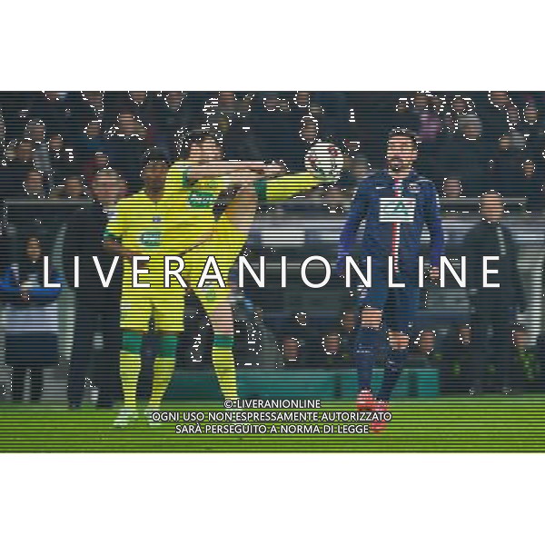Alejandro BEDOYA / Ezequiel LAVEZZI - 11.02.2015 - Paris Saint Germain / Nantes - 1/8Finale Cupe de France- Photo : Dave Winter / Icon Sport AG ALDO LIVERANI SAS ONLY ITALY