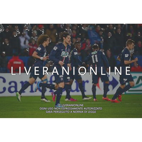 Joie Edinson CAVANI - 11.02.2015 - Paris Saint Germain / Nantes - 1/8Finale Cupe de France- Photo : Dave Winter / Icon Sport AG ALDO LIVERANI SAS ONLY ITALY