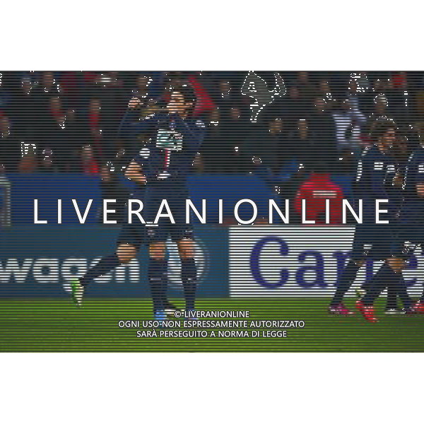 Joie Edinson CAVANI - 11.02.2015 - Paris Saint Germain / Nantes - 1/8Finale Cupe de France- Photo : Dave Winter / Icon Sport AG ALDO LIVERANI SAS ONLY ITALY