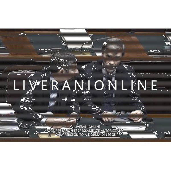 Roma - 12/02/2015 - Palazzo Chigi - Discussione del disegno di legge costituzionale - nella foto: Graziano Del Rio ed Ivan Scalfarotto / Ph. Fabrizio Corradetti - Ag. Aldo Liverani Sas
