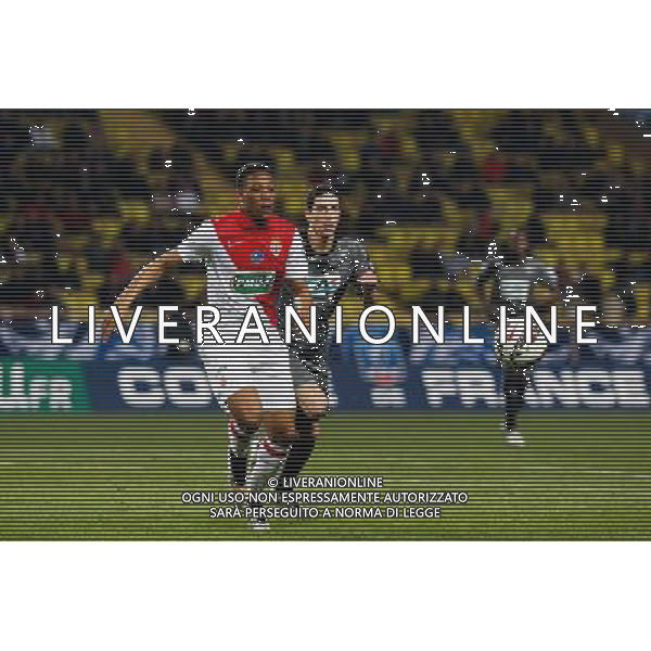 Anthony Martial / Vincent Pajot - 11.02.2015 - Monaco / Rennes - 1/8Finale Coupe de France- Photo : Sebastien Nogier / Icon Sport ag aldo liverani sas only italy