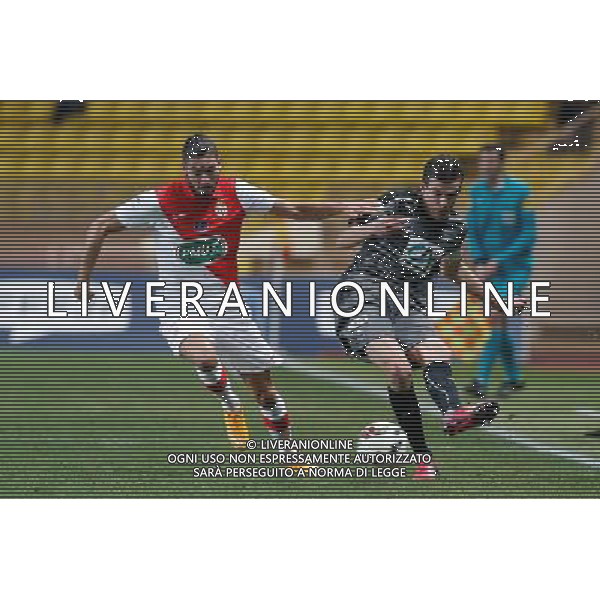 Yannick Ferreira Carrasco / Romain Danze - 11.02.2015 - Monaco / Rennes - 1/8Finale Coupe de France- Photo : Sebastien Nogier / Icon Sport ag aldo liverani sas only italy