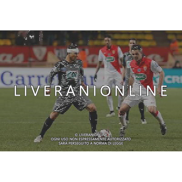 Jeremy Toulalan / Benjamin Andre - 11.02.2015 - Monaco / Rennes - 1/8Finale Coupe de France- Photo : Sebastien Nogier / Icon Sport ag aldo liverani sas only italy