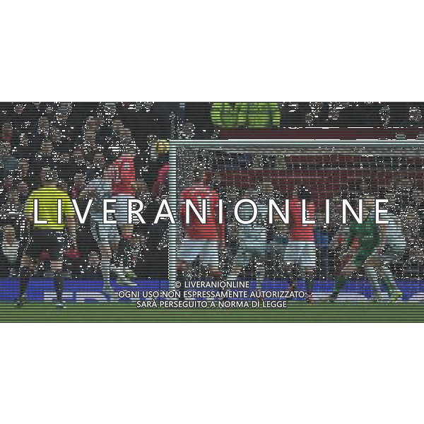 Manchester United\'s Chris Smalling jumps highest again to score his sides 2nd goal Photographer Dave Howarth/CameraSport Football - Barclays Premiership - Manchester United v Burnley - Wednesday 11th February 2015 - Old Trafford - Manchester © CameraSport - 43 Linden Ave. Countesthorpe. Leicester. England. LE8 5PG - Tel: +44 (0) 116 277 4147 - admin@camerasport.com - www.camerasport.com AG ALDO LIVERANI SAS ONLY ITALY