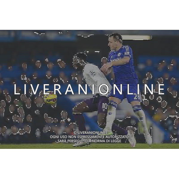 Everton\'s Romelu Lukaku shields the ball from Chelsea\'s John Terry Photographer Craig Mercer/CameraSport Football - Barclays Premiership - Chelsea v Everton - Wednesday 11th February 2015 - Stamford Bridge - London © CameraSport - 43 Linden Ave. Countesthorpe. Leicester. England. LE8 5PG - Tel: +44 (0) 116 277 4147 - admin@camerasport.com - www.camerasport.com AG ALDO LIVERANI SAS ONLY ITALY
