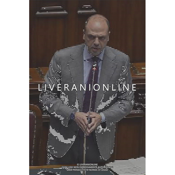 Roma - 12/02/2015 - Palazzo Chigi - Discussione del disegno di legge costituzionale - nella foto: Angelino Alfano / Ph. Fabrizio Corradetti - Ag. Aldo Liverani Sas