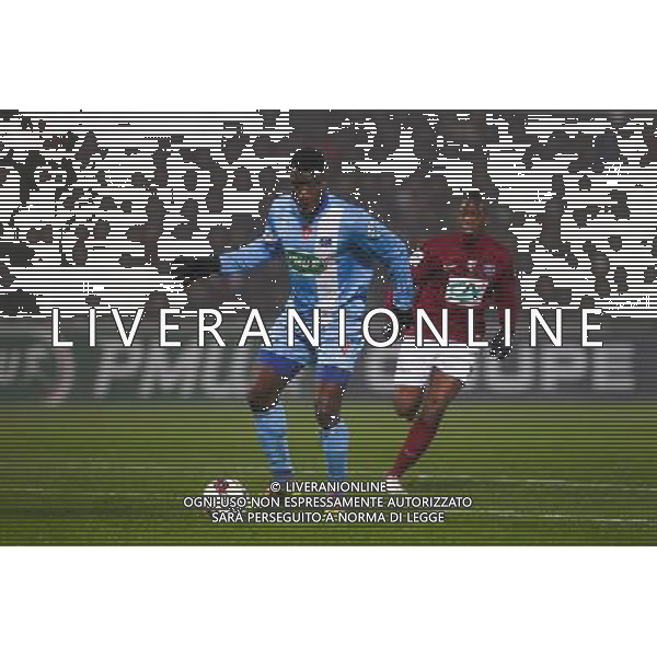 Ismael TRAORE - 12.02.2015 - Metz / Brest - 1/8Finale Coupe de France Photo : Fred Marvaux / Icon Sport AG ALDO LIVERANI SAS ONLY ITALY