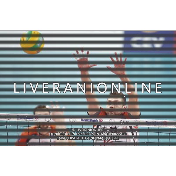 12.02.2015 Jastrzebie Zdroj sport siatkowka mezczyzn Liga Mistrzow 2015 , 2015 CEV DenizBank Volleyball Champions League - Men . Jastrzebski Wegiel (biale) - Sir Safety Perugia (czerwone) n/z. Patryk Czarnowski . Fot. Tomasz Wantula / EDYTOR.net / NEWSPIX.PL --- Newspix.pl AG ALDO LIVERANI SAS ONLY ITALY *** Local Caption *** www.newspix.pl mail us: info@newspix.pl call us: 0048 022 23 22 222 --- Polish Picture Agency by Ringier Axel Springer Poland